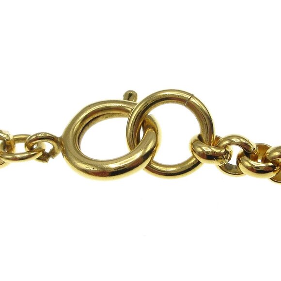 Chanel Heart Chain Pendant Necklace Gold 95P - Picture 5 of 5